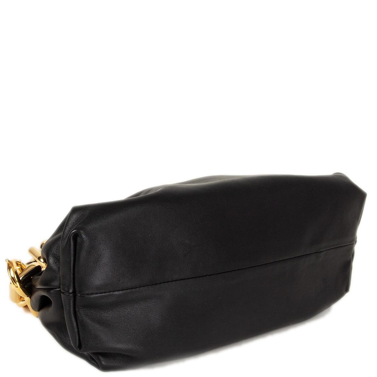 De las mujeres Bolso bandolera CHAIN POUCH de piel negra BOTTEGA VENETA en venta