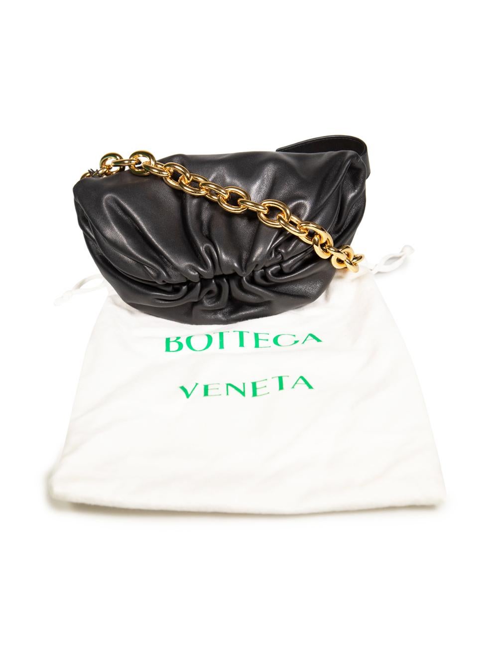Bottega Veneta Black Leather Crossbody Chain Pouch Bag 3