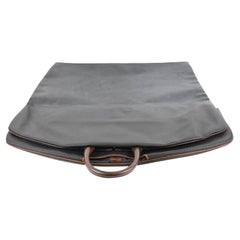 Vintage Bottega Veneta Black Leather Garment Cover Travel Bag 235bot211