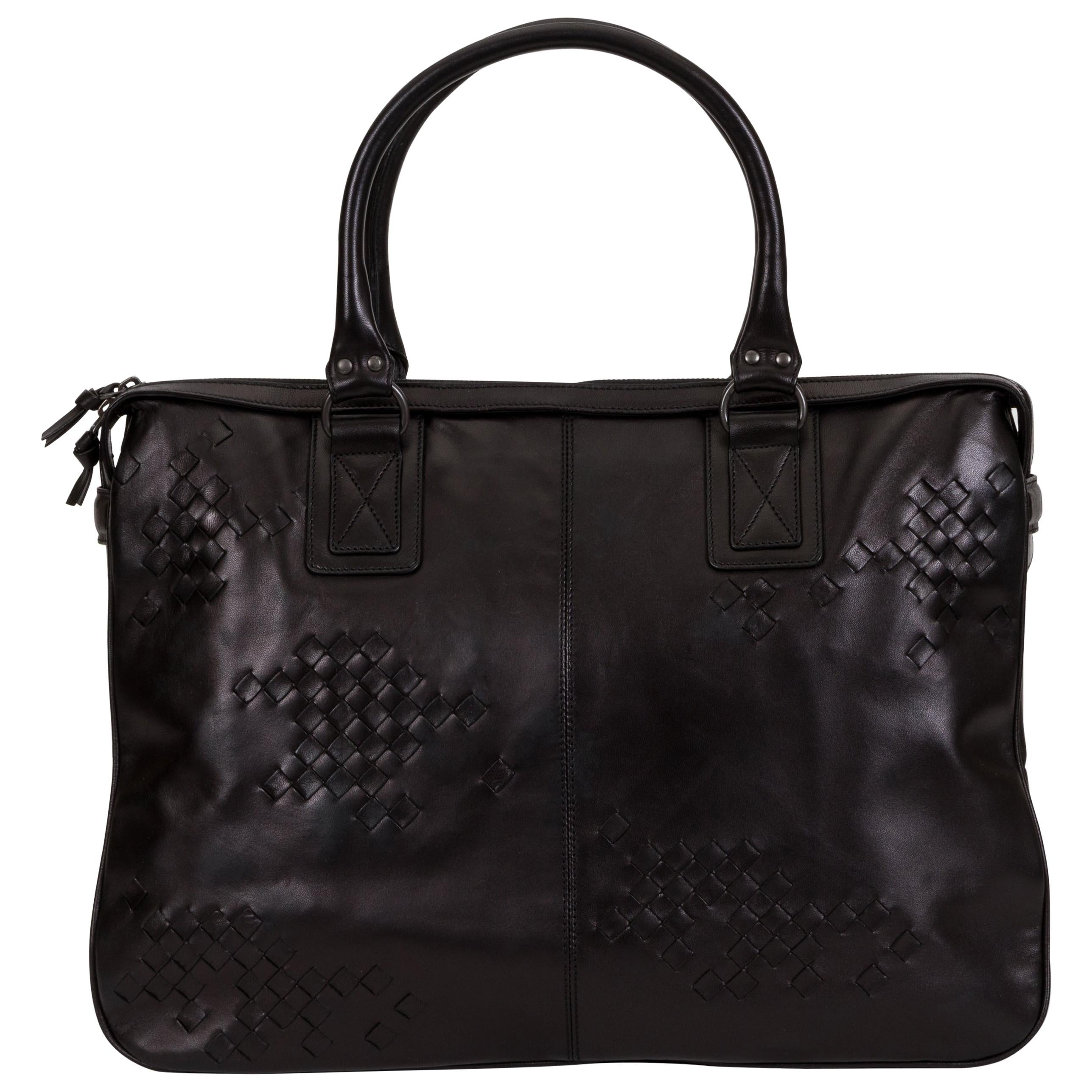 Bottega Veneta Black Leather Handbag