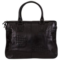 Used Bottega Veneta Black Leather Handbag