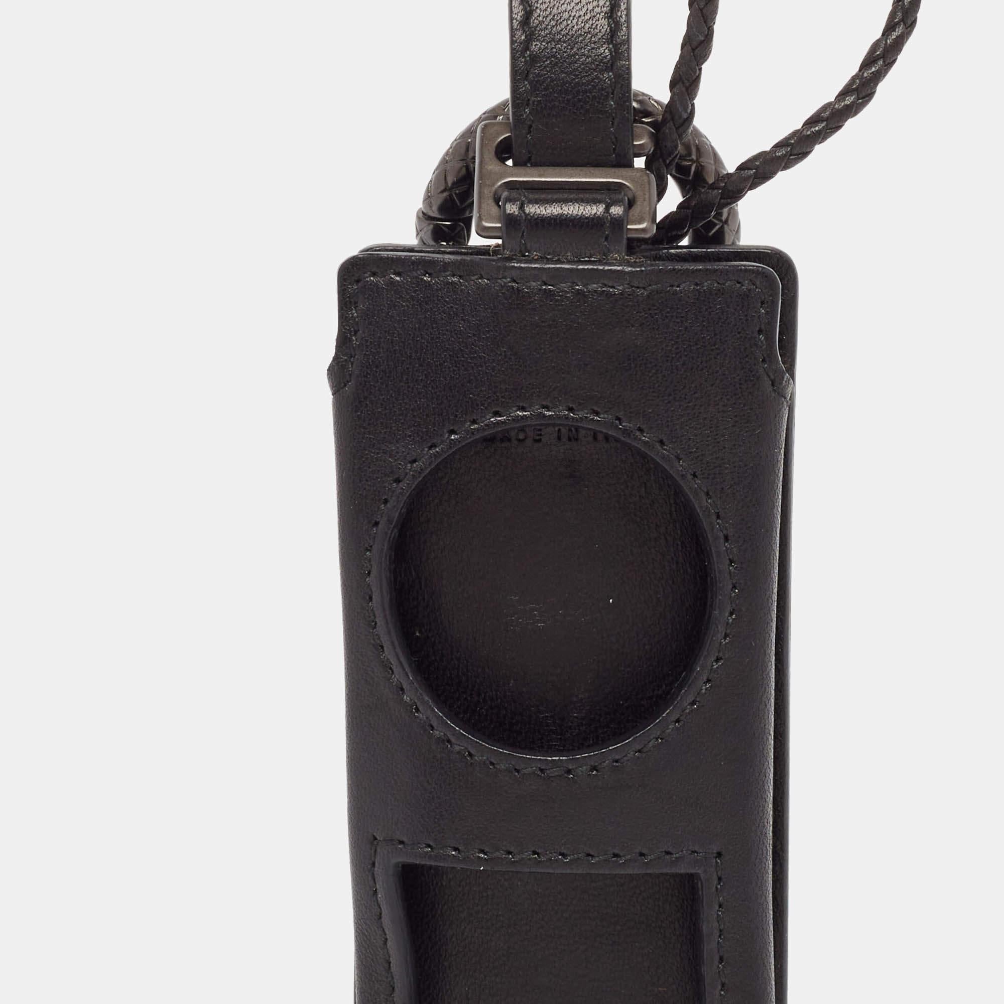 Nero Custodia per iPod Nano in pelle nera Bottega Veneta in vendita