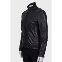 Bottega Veneta Black Leather Jacket - IT 38 / XS