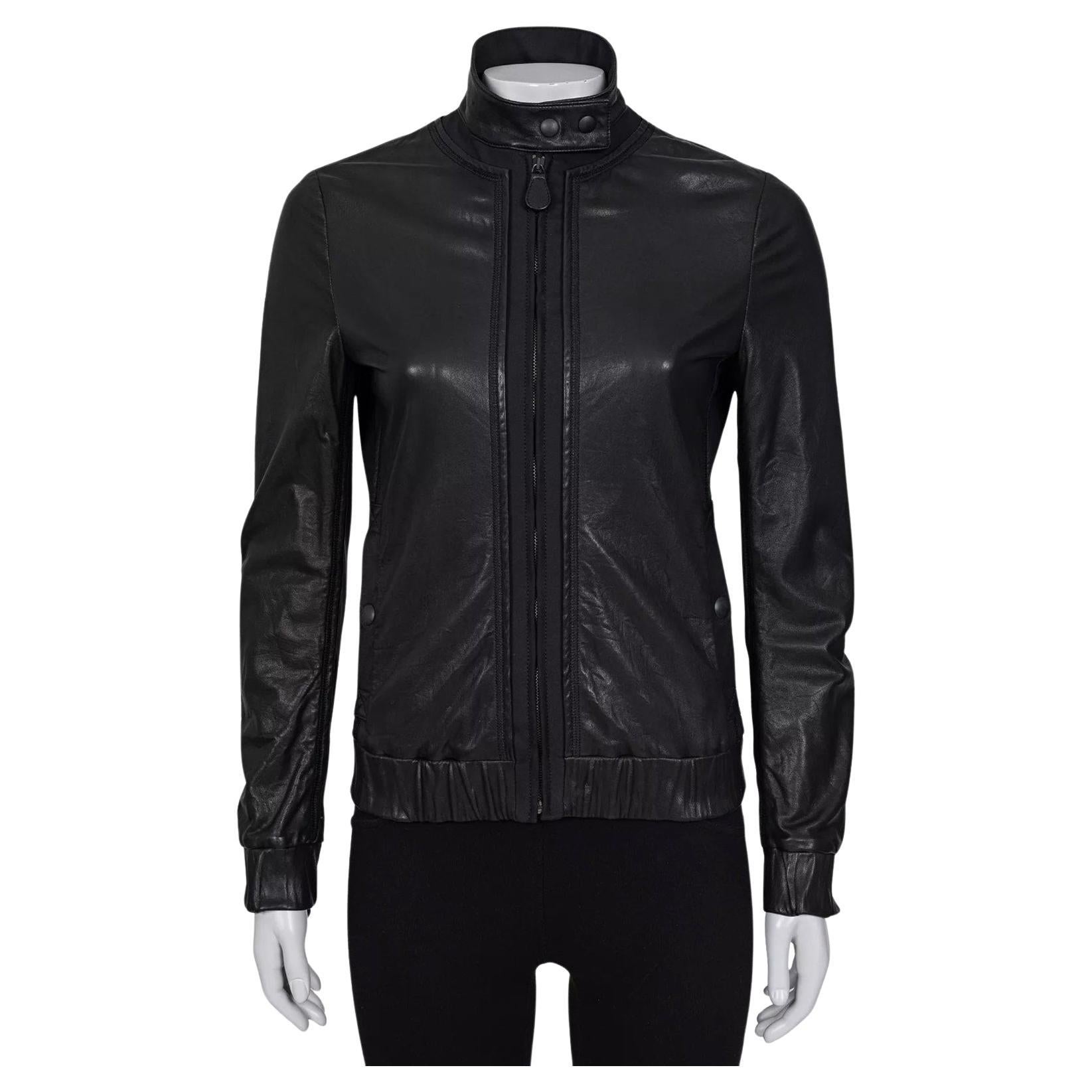 Giacca in pelle nera Bottega Veneta - IT 38 / XS