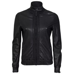 Bottega Veneta Black Leather Jacket - IT 38 / XS