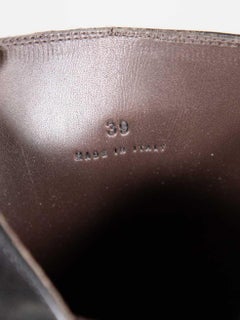 Bottega Veneta Black Leather Lug Chelsea Boots Size IT 39