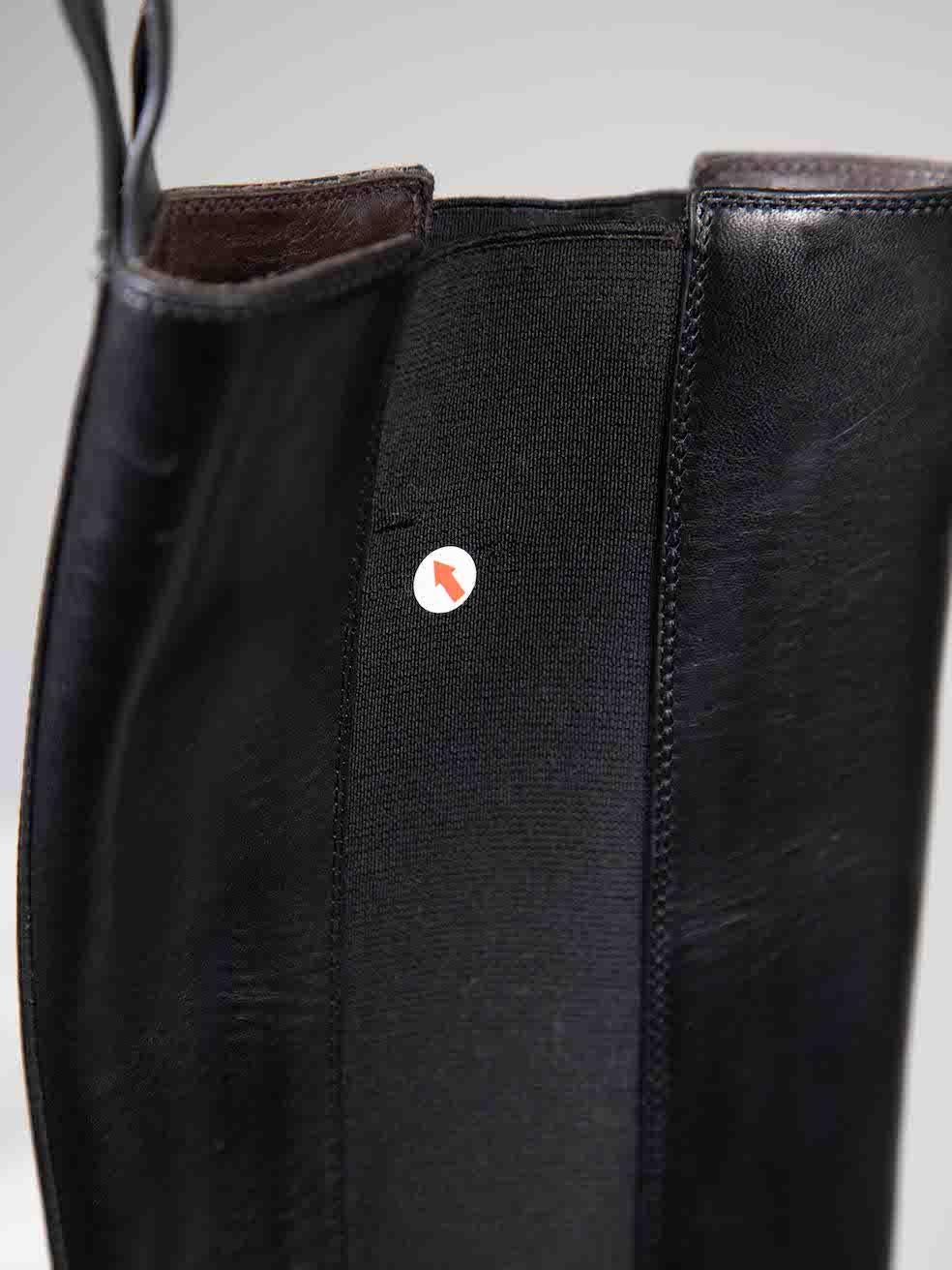 Women's Bottega Veneta Black Leather Lug Chelsea Boots Size IT 39