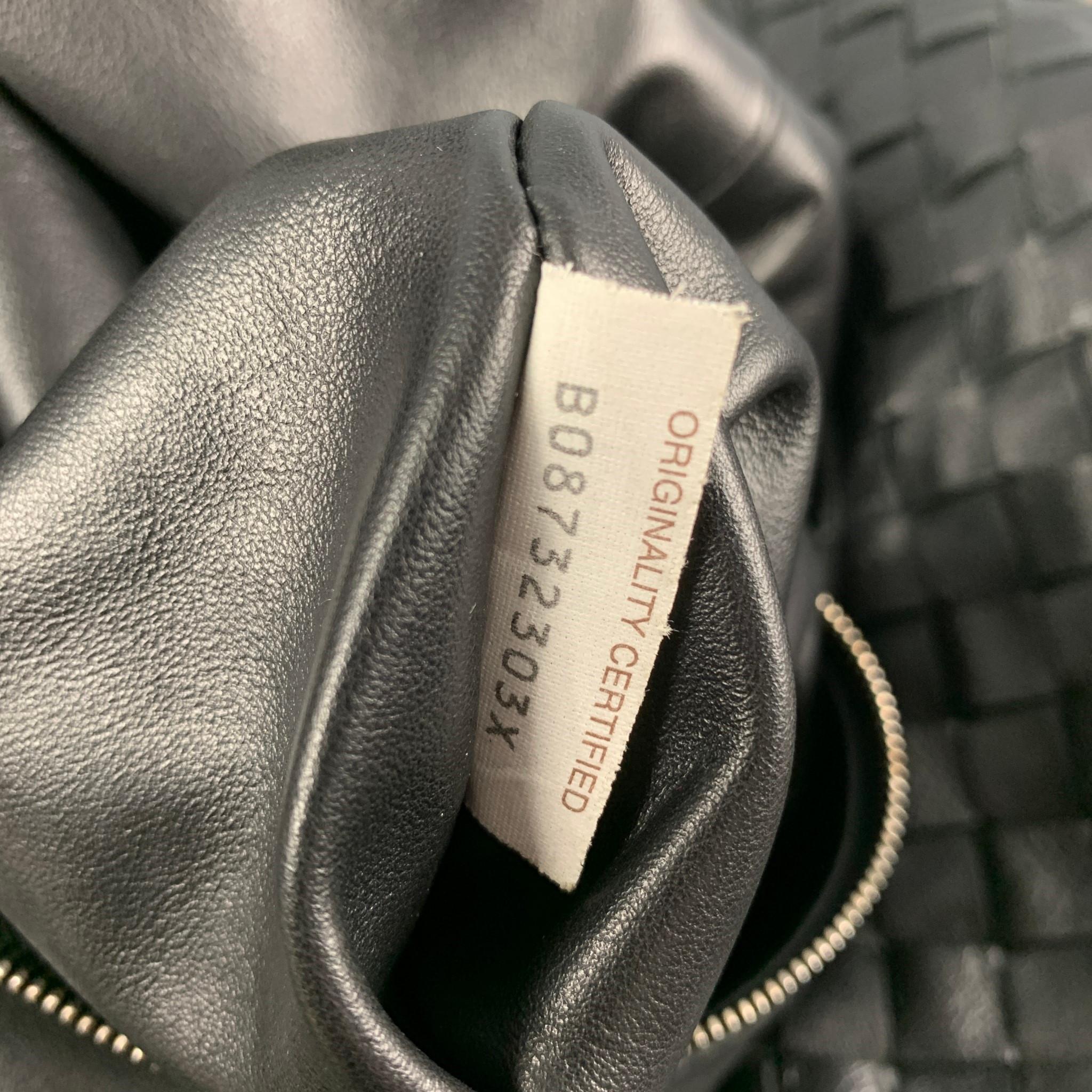 BOTTEGA VENETA Black Leather Maxi Inrecciato Jodie Handbag 4