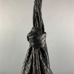 BOTTEGA VENETA Black Leather Maxi Inrecciato Jodie Handbag