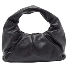 Used Bottega Veneta Black Leather Medium The Shoulder Pouch Bag