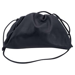 Bottega Veneta Black Leather Mini Pouch Crossbody Bag