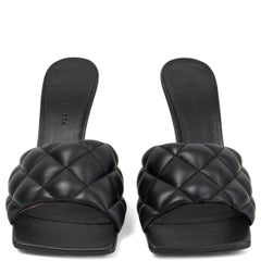 BOTTEGA VENETA black leather PADDED MULE Sandals Shoes 39