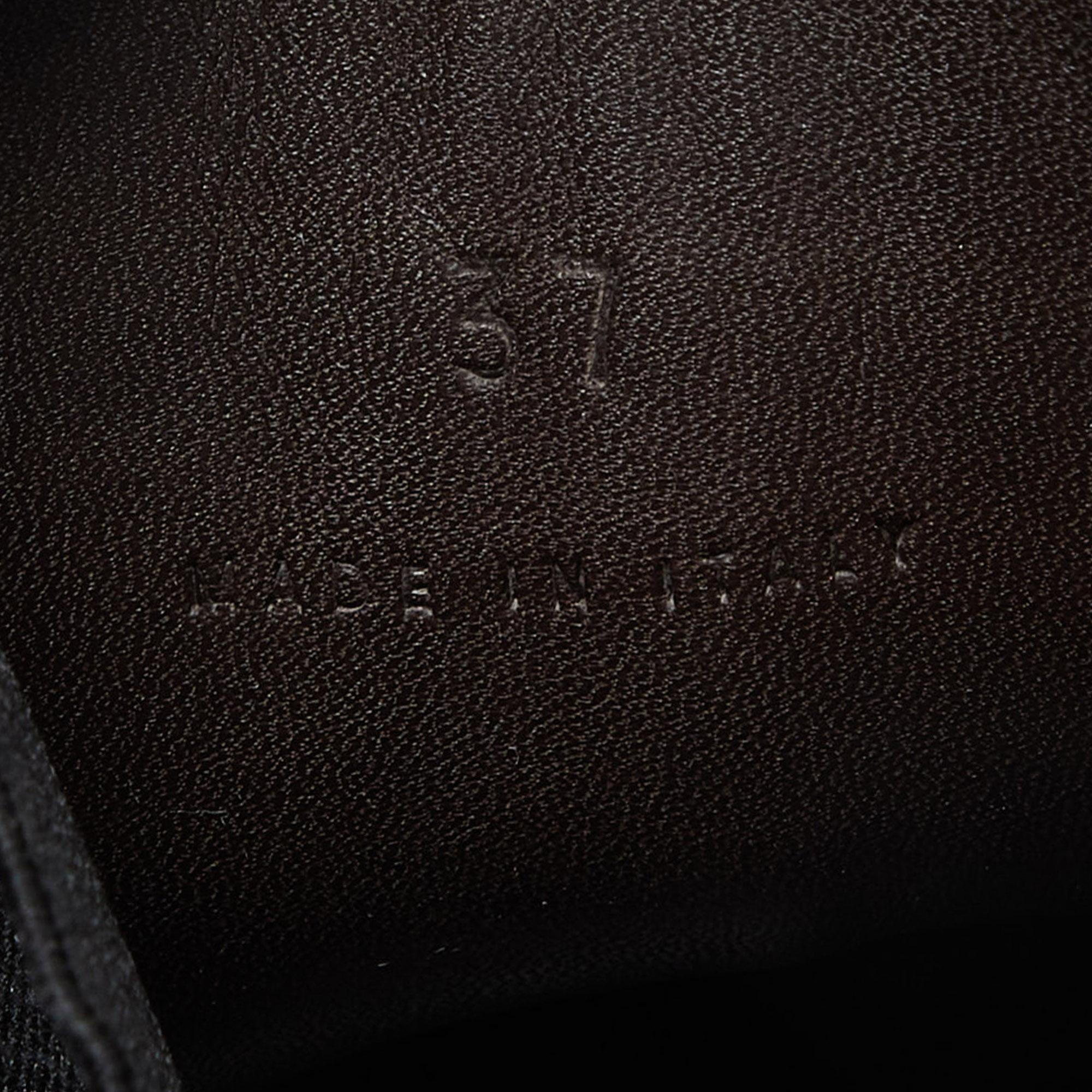 Bottega Veneta Black Leather Platform Chelsea Boots Size 1