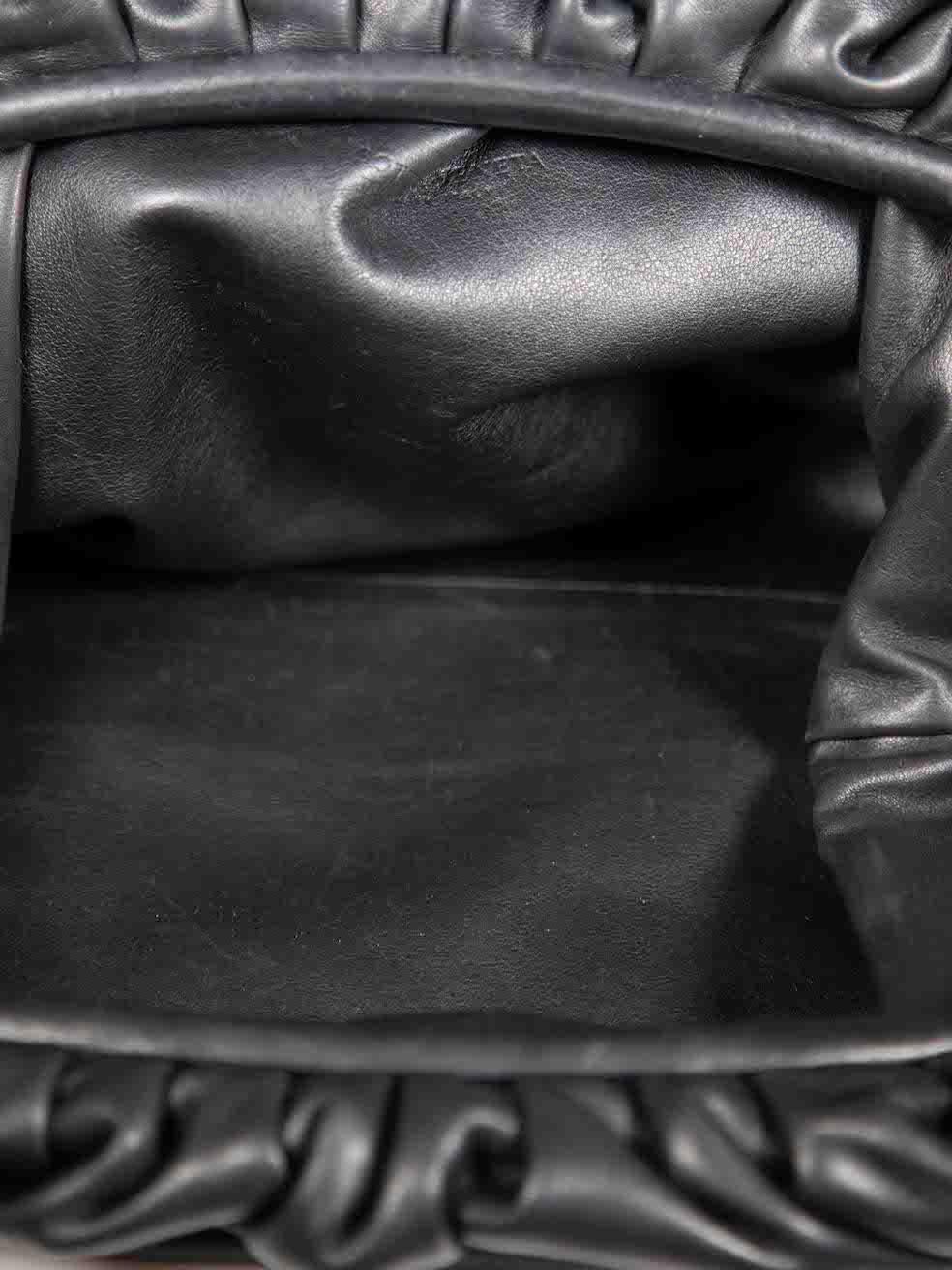 Bottega Veneta Black Leather Pouch Bag For Sale 1