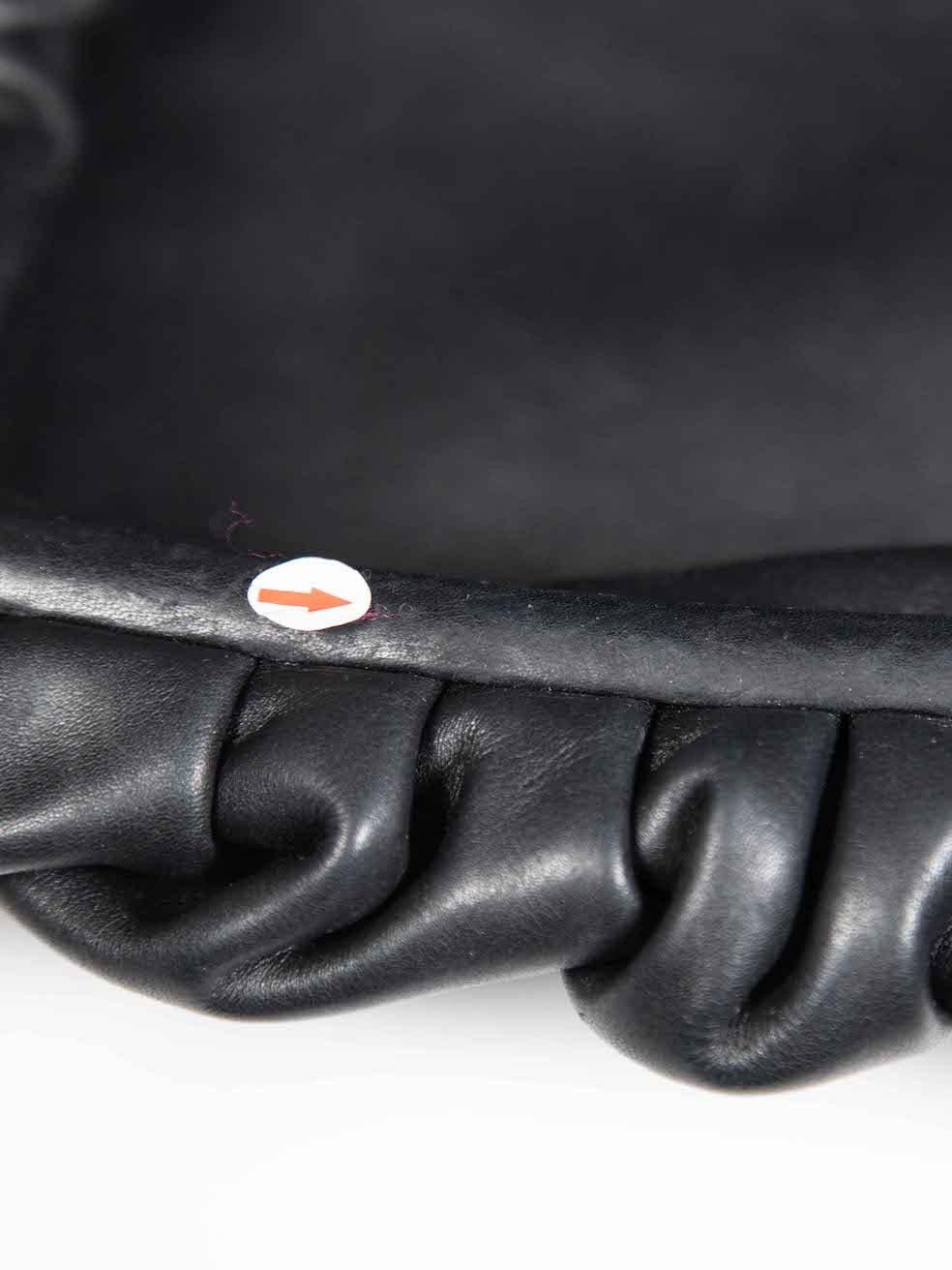 Bottega Veneta Black Leather Pouch Bag For Sale 2