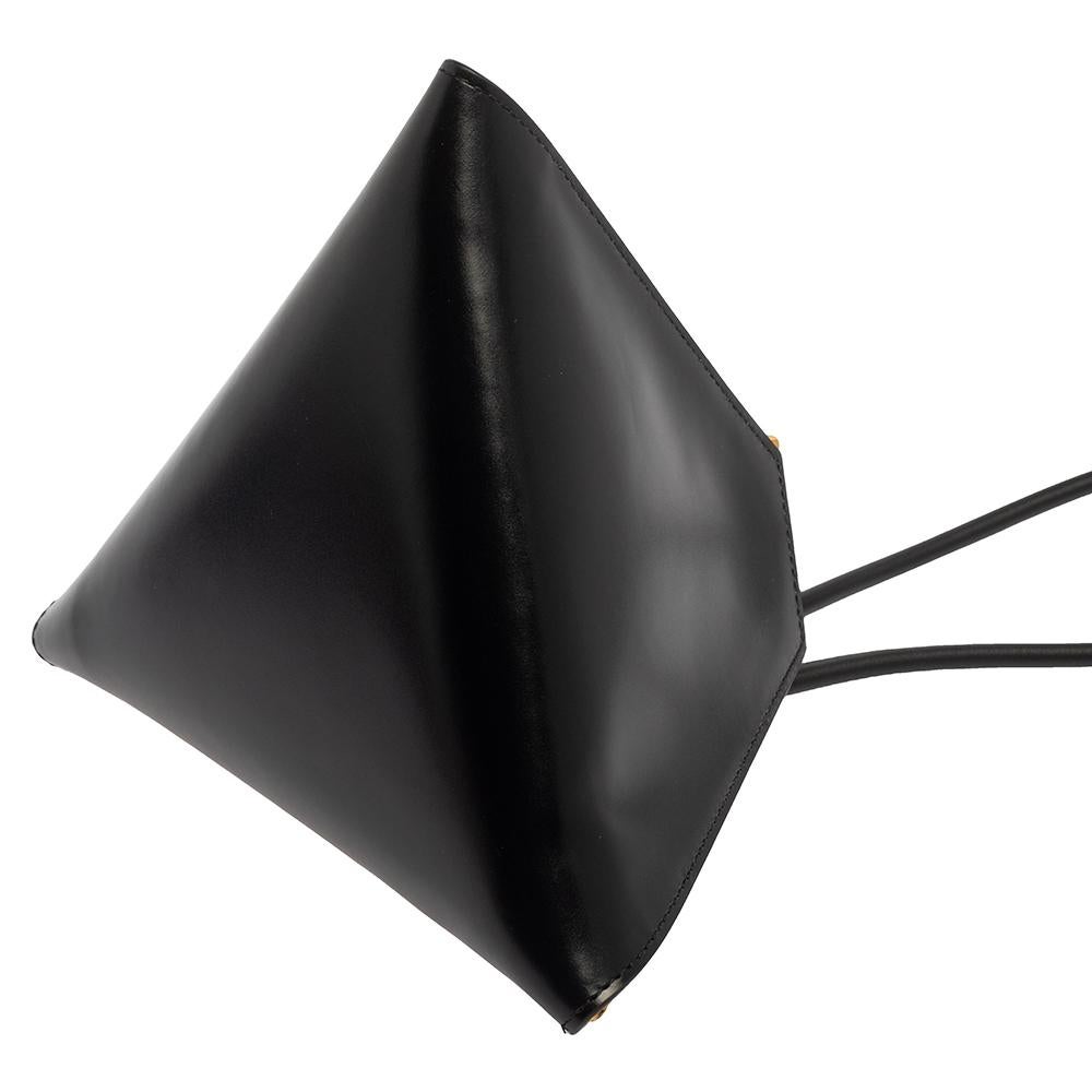 Bottega Veneta Black Leather Pyramid Clutch Bag 1