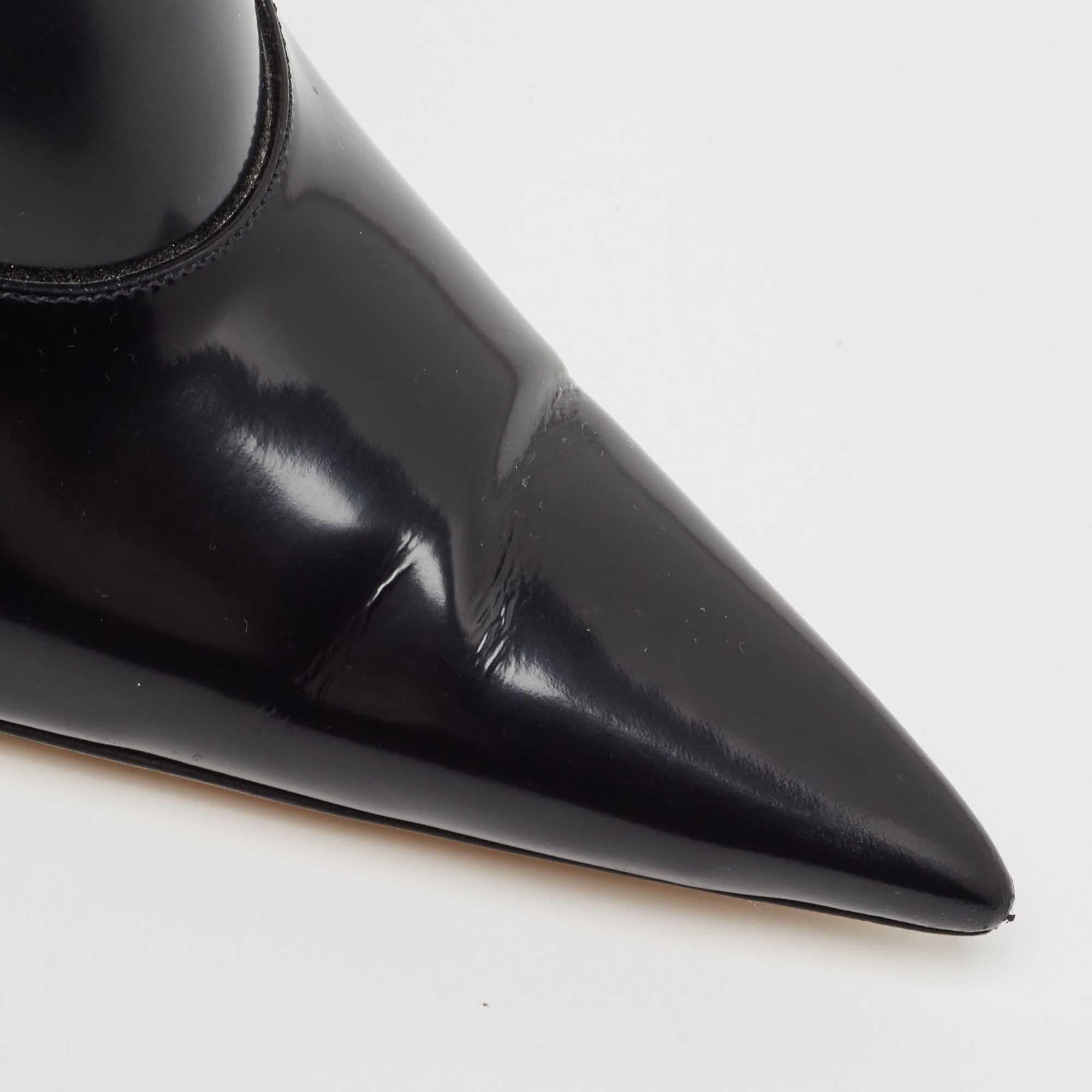 Bottega Veneta Black Leather Rocket Mules Size 37.5 2