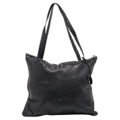 Used Bottega Veneta Black Leather Tote