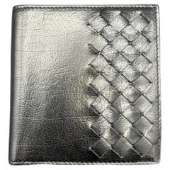 Portemonnaie aus schwarzem Leder von Bottega Veneta 