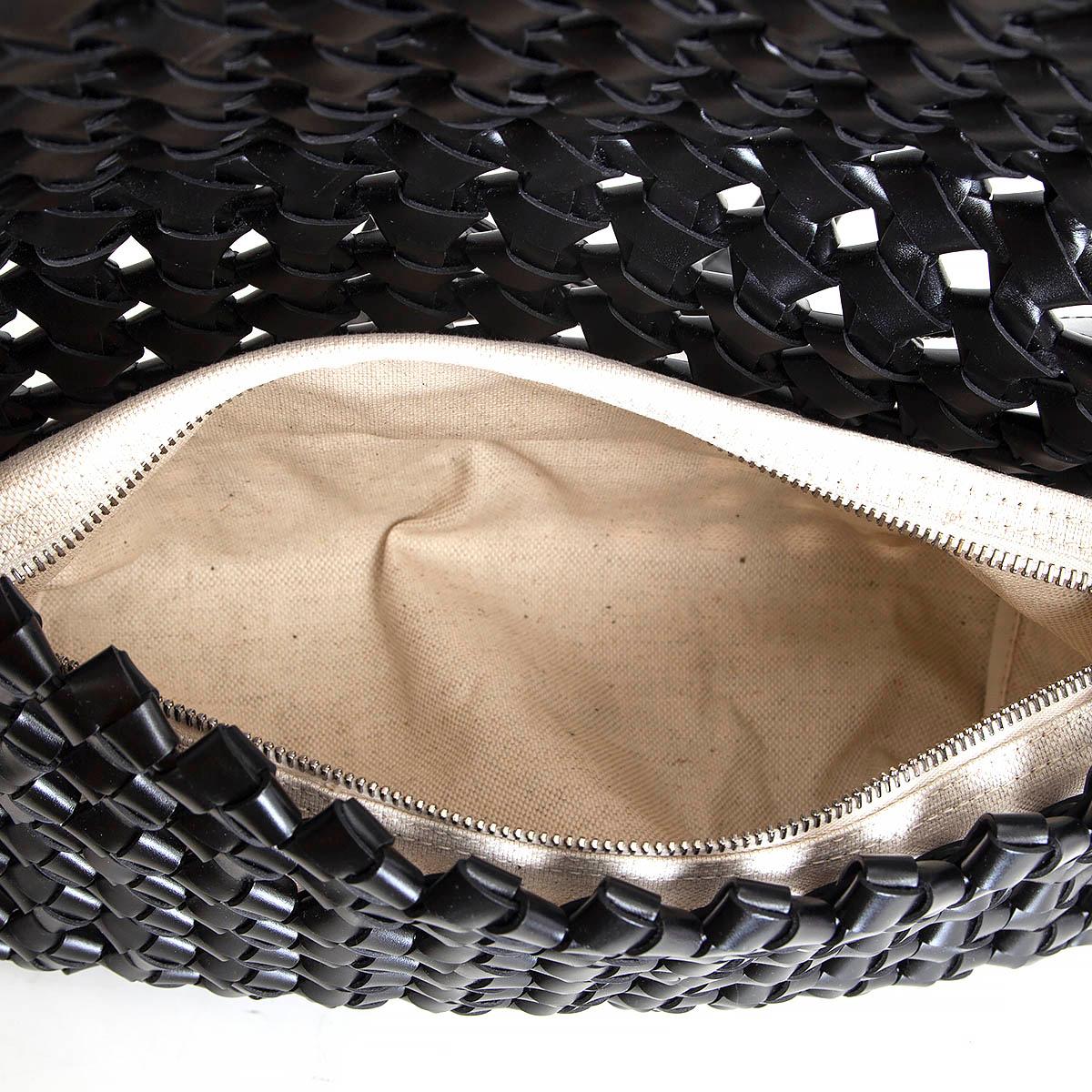 Women's BOTTEGA VENETA black leather WINDOW SMALL Crossbody Bag