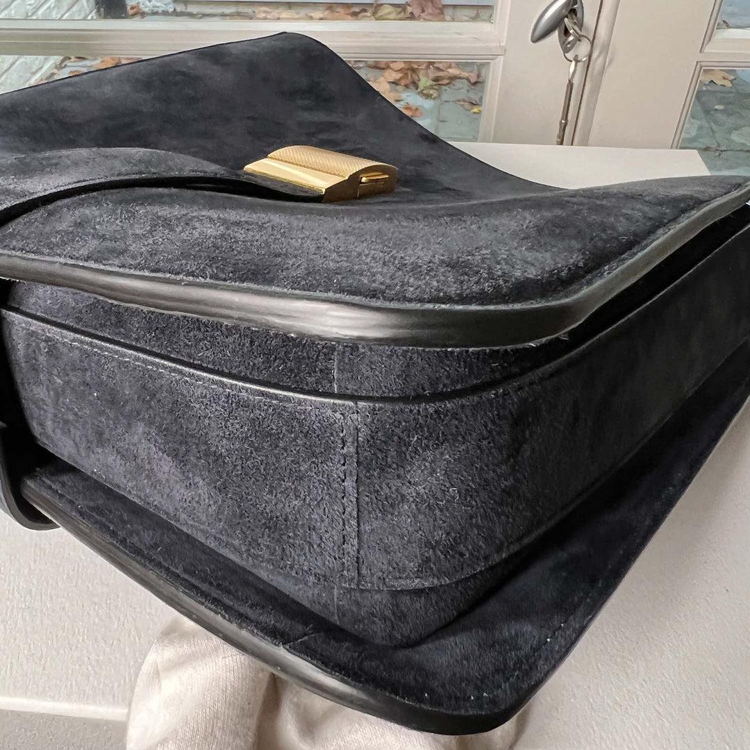 Bottega Veneta Bolso de piel de ante negro Marie en venta 6
