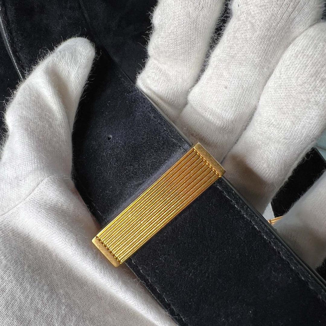 Bottega Veneta Bolso de piel de ante negro Marie en venta 4