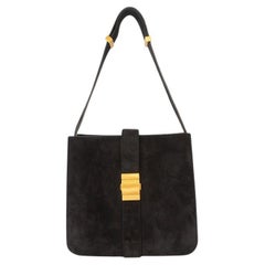 Bottega Veneta Borsa a tracolla in pelle scamosciata Mary Black