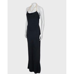 Bottega Veneta Black Maxi Dress Sz.38