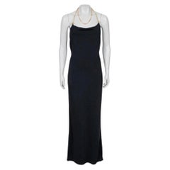 Bottega Veneta Black Maxi Dress Sz.38