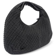 BOTTEGA VENETA black Mini Ponza leather BELLY MEDIUM Hobo Bag