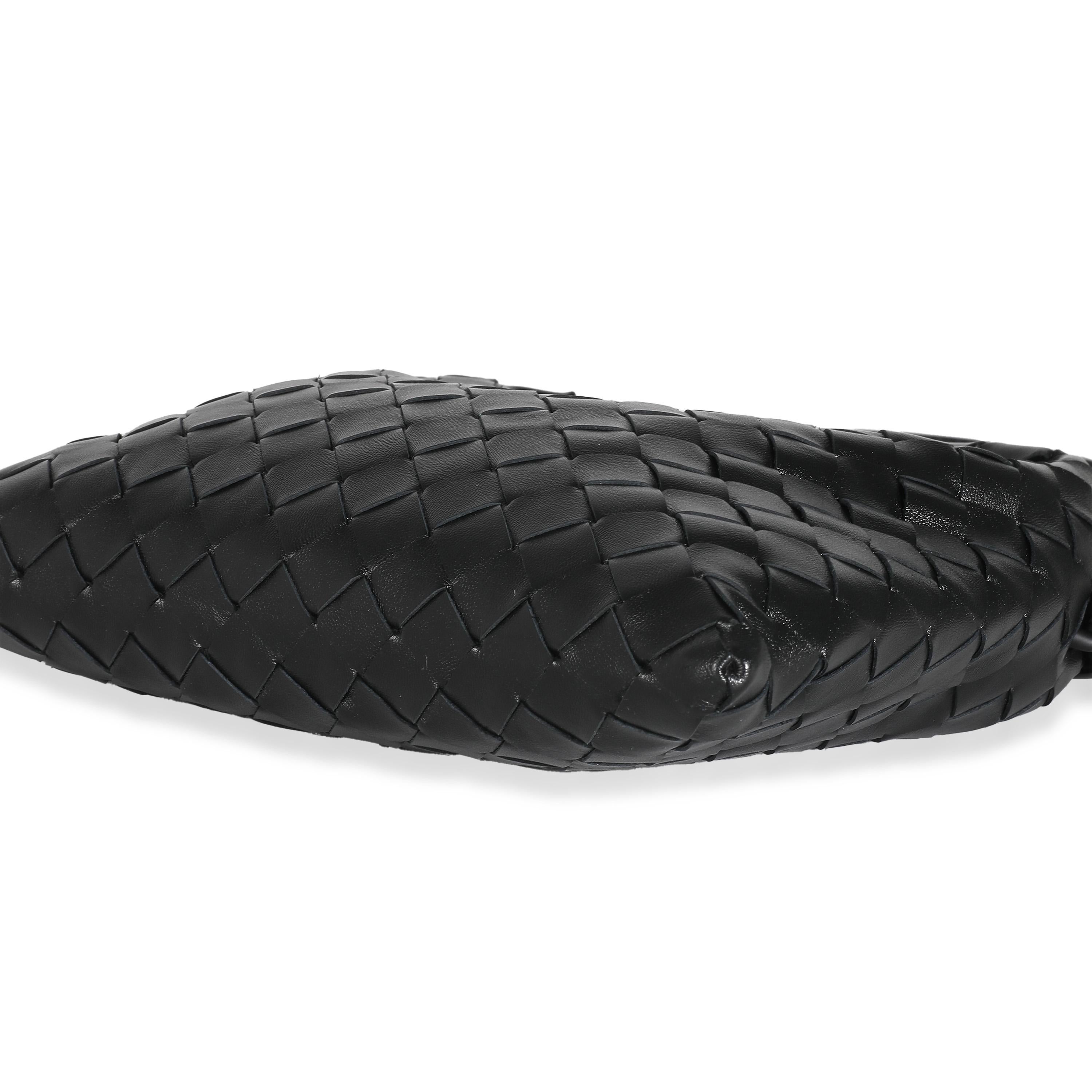 Women's or Men's Bottega Veneta Black Nappa Intrecciato Mini Hop Hobo For Sale