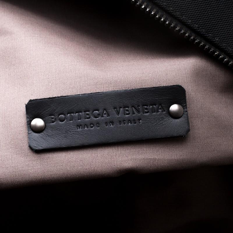 Bottega Veneta Black Nylon and Leather Duffle Bag 2