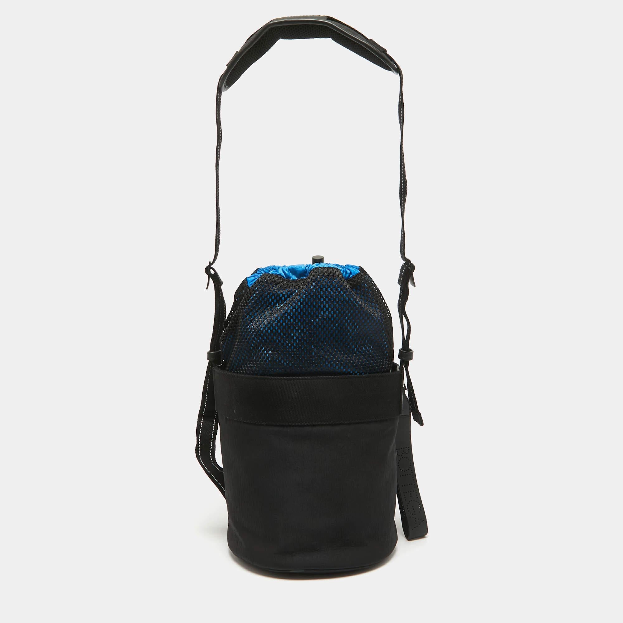 De los hombres Bottega Veneta Bolso Cubo Papel Nylon Negro