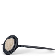 BOTTEGA VENETA Schwarzer OXIDISED STERLINGSILber 2011 CAMEO Armreif Armband