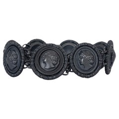 BOTTEGA VENETA CAMEO-Armband aus schwarzem OXIDISED STERLINGSILber 2011