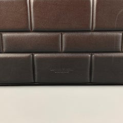 BOTTEGA VENETA Black Padded Leather Laptop Case