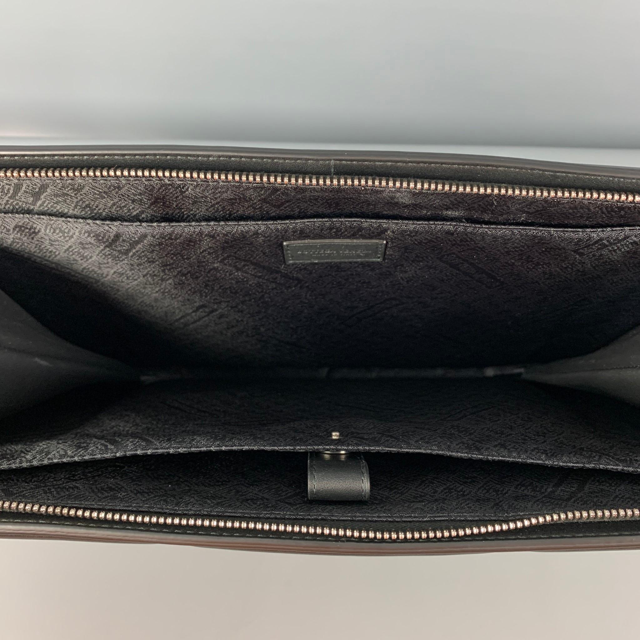 BOTTEGA VENETA Black Padded Leather Laptop Case 2