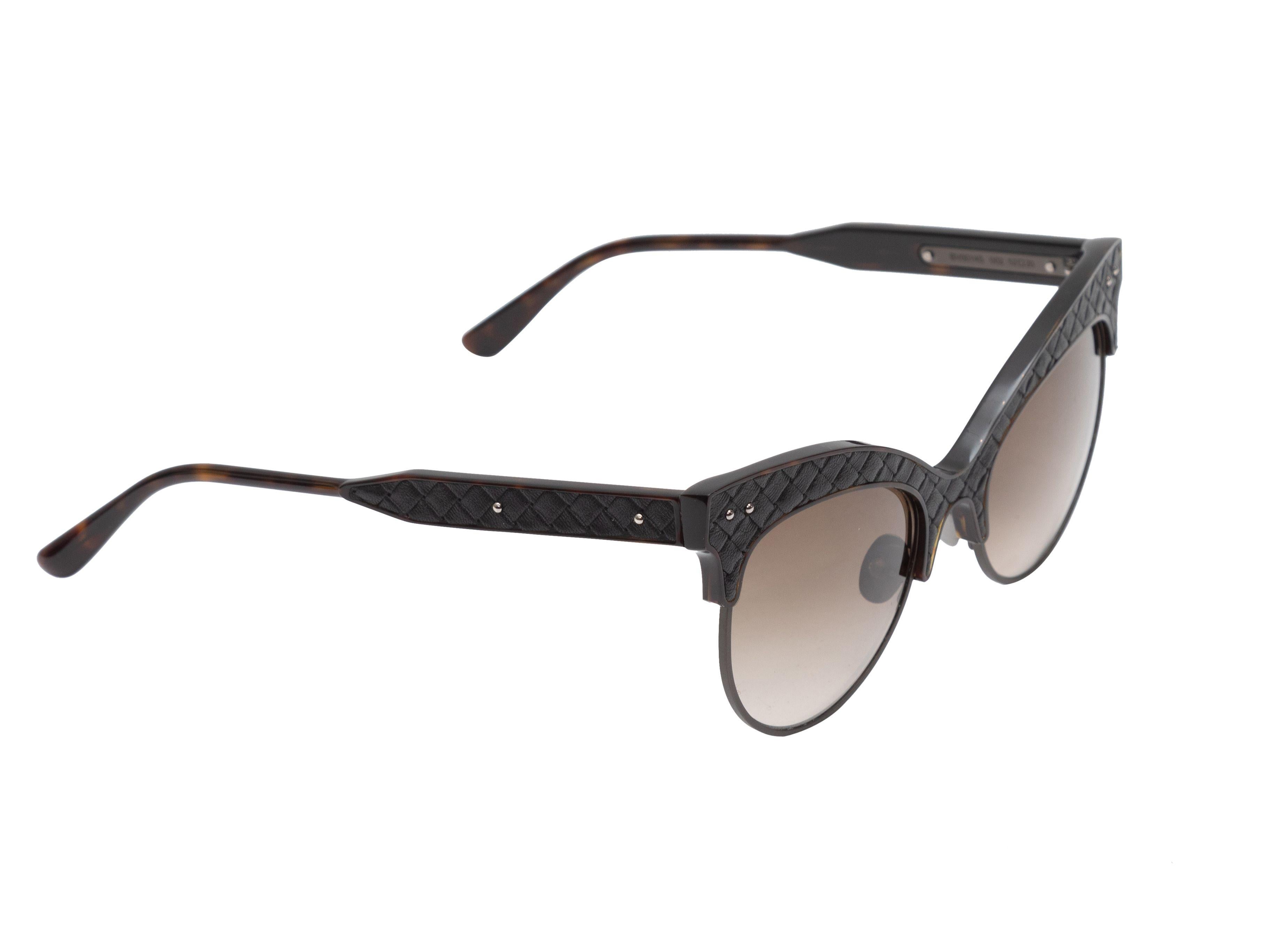 bottega veneta black cat-eye sunglasses