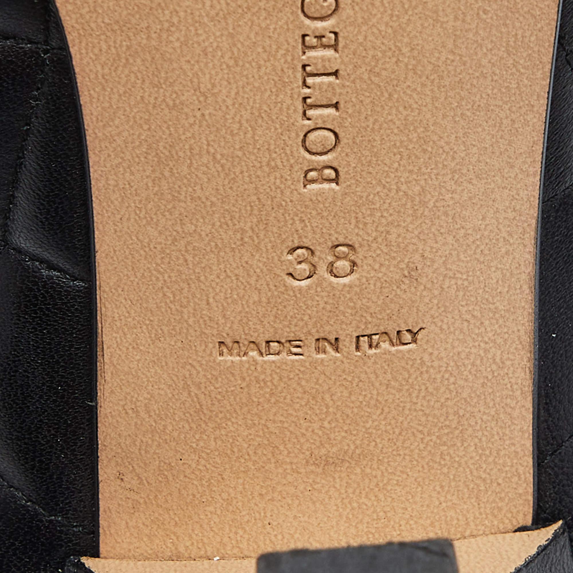 Bottega Veneta Black Quilted Padded Leather Mules Size 38 3