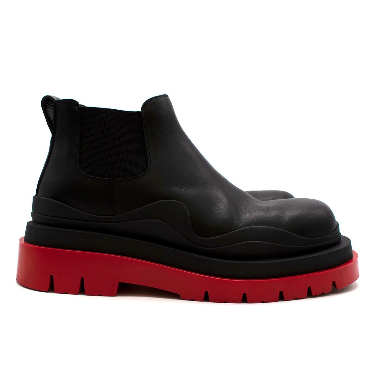 red bottega boots