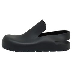 Bottega Veneta Black Rubber Slip On Sneakers Size 42