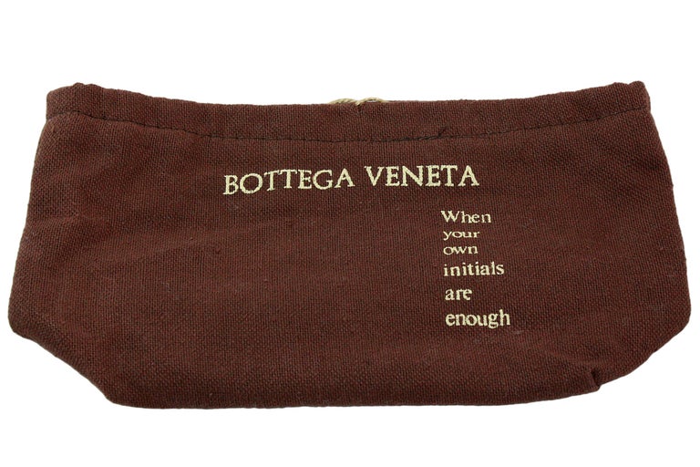 Bottega Veneta Black Satin Woven Clutch with Tassel For Sale 5