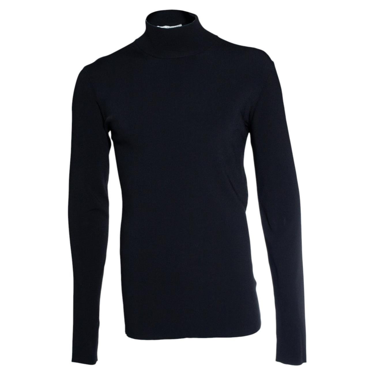 Bottega Veneta, black stretch turtle neck