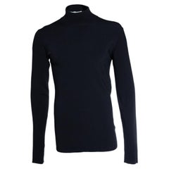 Bottega Veneta, schwarzer Stretch-Rollkragen