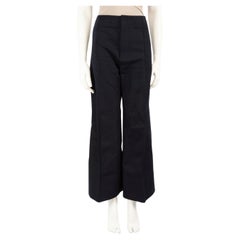 Bottega Veneta Pantalon Tailoring noir à jambes larges Taille L