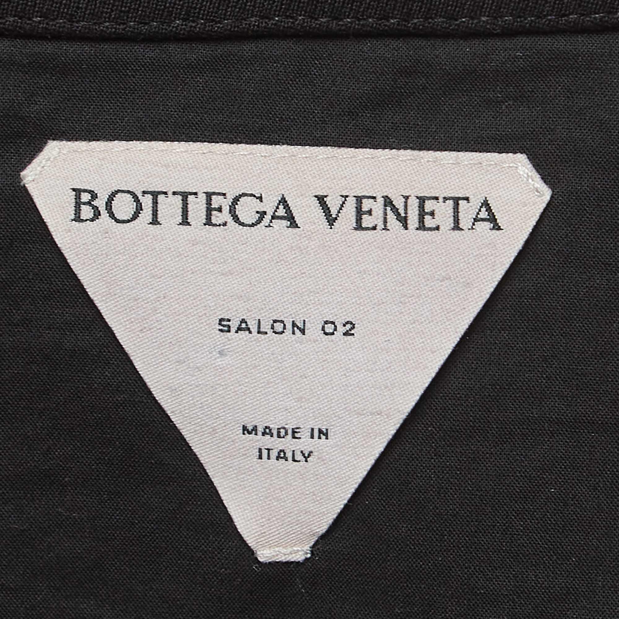 Women's Bottega Veneta Black Wool Blend Short Dress M For Sale
