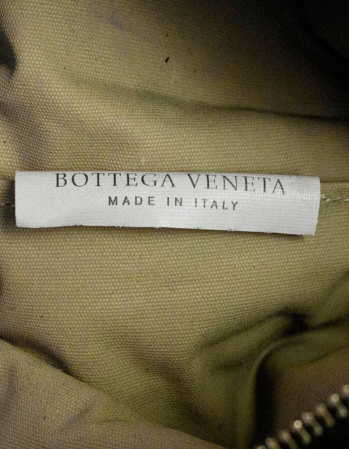 Bottega Veneta Black Woven Leather Intrecciato Small Cosmetic Bag 2