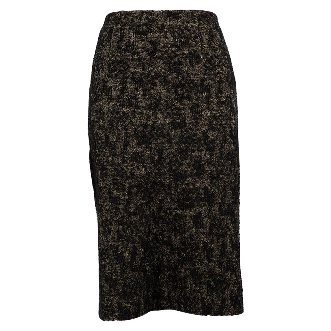 Jupe crayon tissée noire Bottega Veneta, taille L