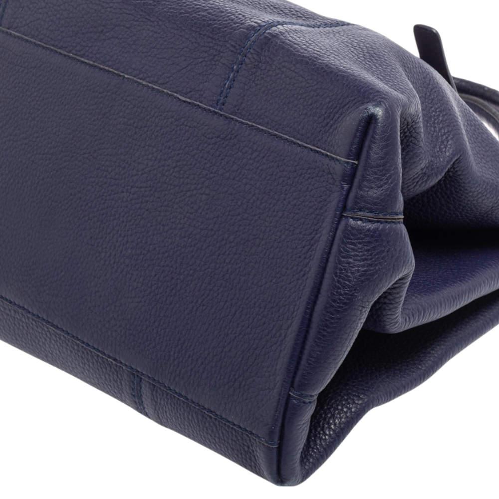 Bottega Veneta Blue Cervo Leather Medium Roma Tote 2