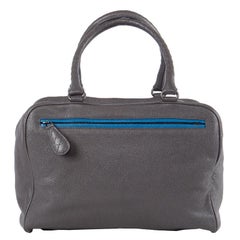 BOTTEGA VENETA blaue & graue BRERA-Ledertasche